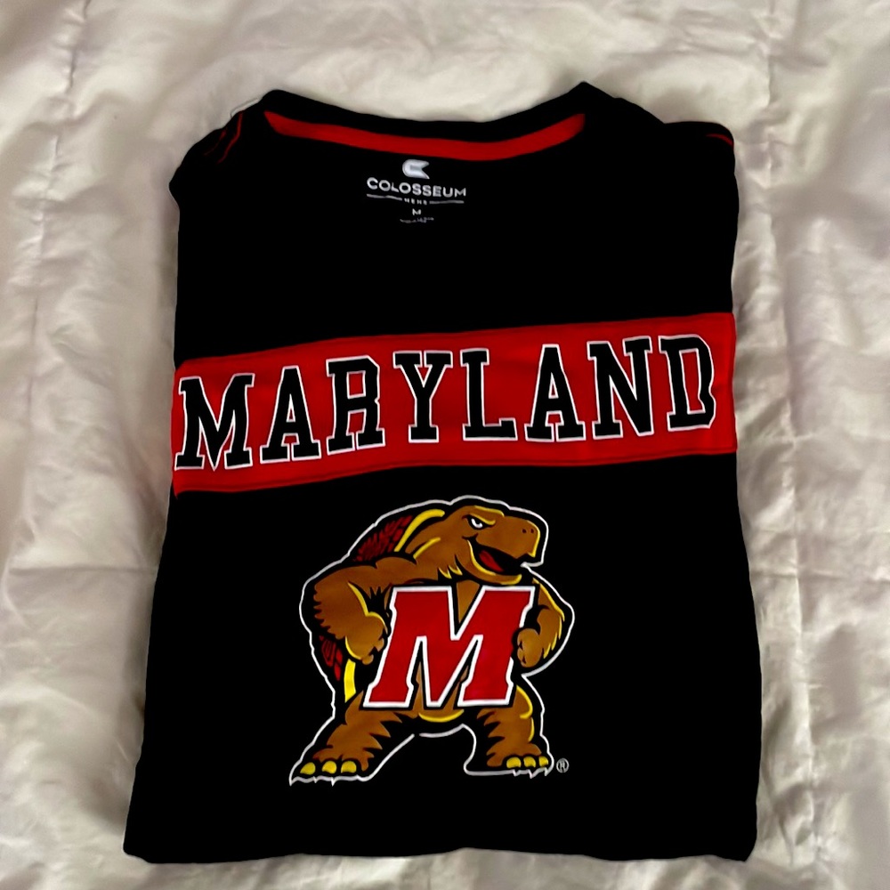Men’s University of Maryland Terps Tshirt Medium EUC High End Boutique Shirt